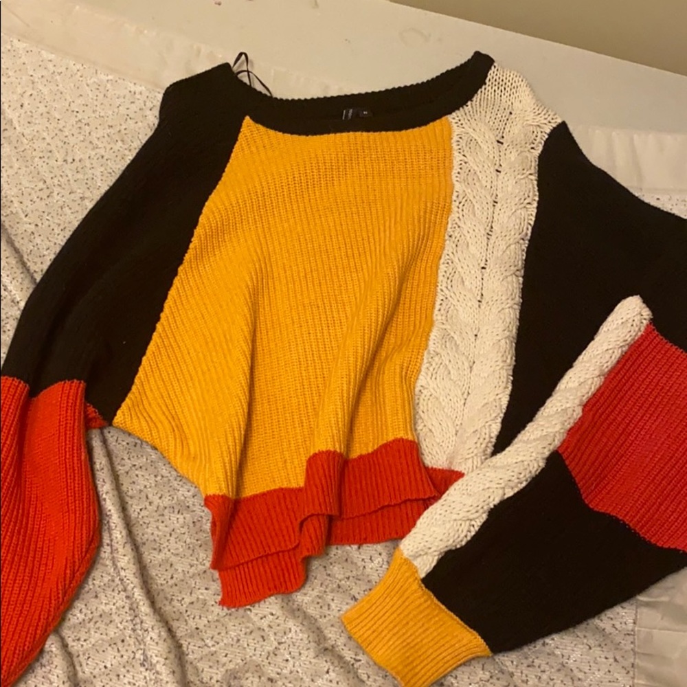 Colorblock sweater